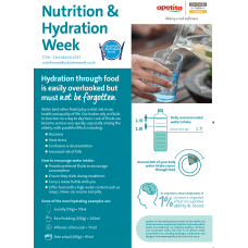 Healthcare N&H Week Hydration Poster A3
